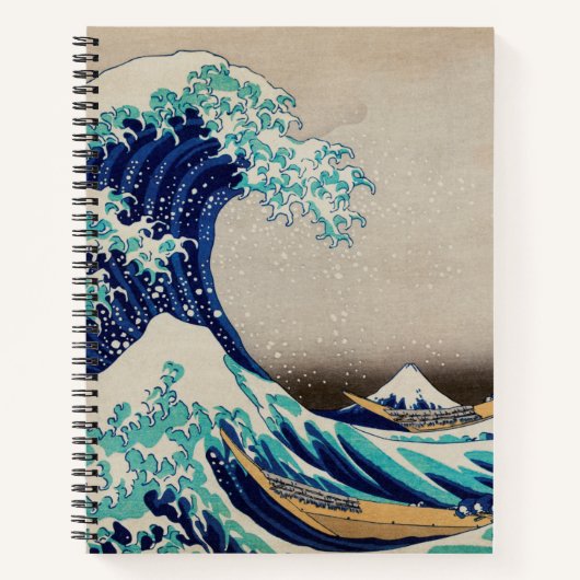 Spiral notebook "Big Wave" Japans meesterstuk Notitieboek (Voorkant)
