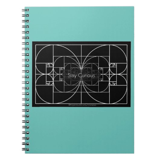 Spiral notebook "Blijf nieuwsgierig" Notitieboek (Voorkant)