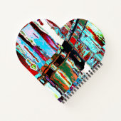 Spiral Notebook – Collapse Reflection Abstract Notitieboek (Achterkant)