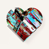 Spiral Notebook – Collapse Reflection Abstract Notitieboek (Voorkant)