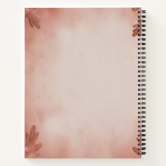 Spiral Notebook Cozy Notes" Autumn Vibes Deluxe Sp Notitieboek (Achterkant)