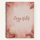 Spiral Notebook Cozy Notes" Autumn Vibes Deluxe Sp Notitieboek (Voorkant)