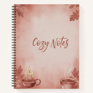 Spiral Notebook Cozy Notes" Autumn Vibes Deluxe Sp Notitieboek