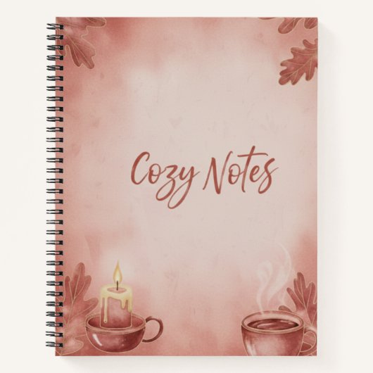 Spiral Notebook Cozy Notes" Autumn Vibes Deluxe Sp Notitieboek (Voorkant)