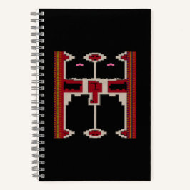 Spiral Notebook Design inspired by art from Borneo Notitieboek