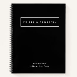 Spiral Notebook 'Evenwichtig & Krachtig' Notitieboek