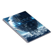 Spiral notebook featuring a galaxy world design notitieboek (Rechterzijde)