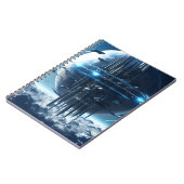 Spiral notebook featuring a galaxy world design notitieboek (Linkerzijde)
