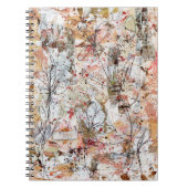 Spiral notebook featuring mixed media artwork. notitieboek (Voorkant)