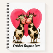 🐄💘 Spiral Notebook for Moo-tivated Hearts 📝🌱 Notitieboek (Voorkant)