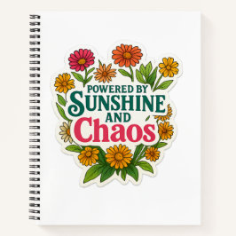 🌞 Spiral Notebook for Wild Souls 🌸📓 Notitieboek