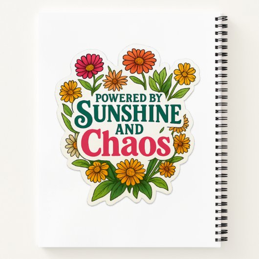 🌞 Spiral Notebook for Wild Souls 🌸📓 Notitieboek (Achterkant)