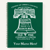 Spiral Notebook - Forest Green (Personalized) Notitieboek (Voorkant)