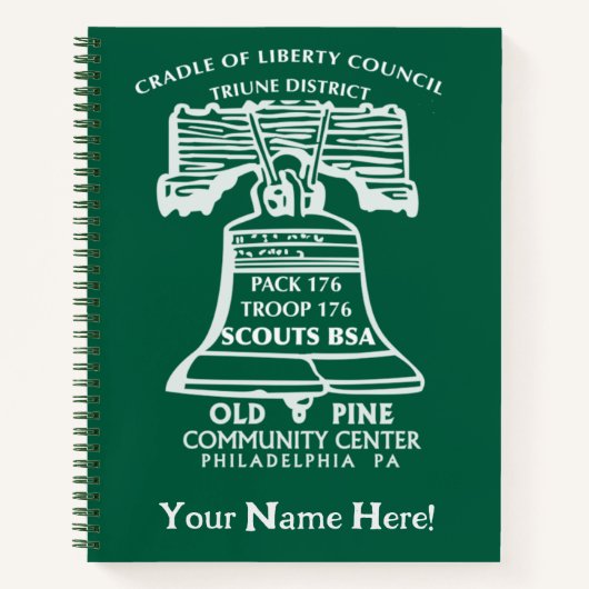 Spiral Notebook - Forest Green (Personalized) Notitieboek (Voorkant)