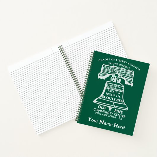 Spiral Notebook - Forest Green (Personalized) Notitieboek (Binnen)
