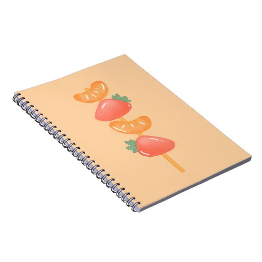 Spiral notebook-fruit skewer   notitieboek (Rechterzijde)