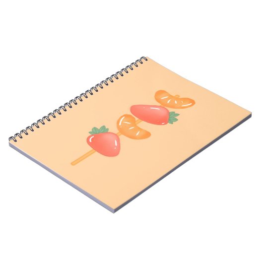 Spiral notebook-fruit skewer   notitieboek (Linkerzijde)