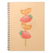 Spiral notebook-fruit skewer   notitieboek (Voorkant)