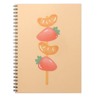 Spiral notebook-fruit skewer notitieboek