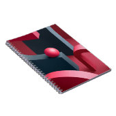Spiral notebook geometric shapes - Modern notebook Notitieboek (Rechterzijde)