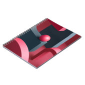 Spiral notebook geometric shapes - Modern notebook Notitieboek (Linkerzijde)