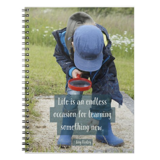 Spiral notebook "Learning" 6,5 x 8,75 inch Notitieboek (Voorkant)