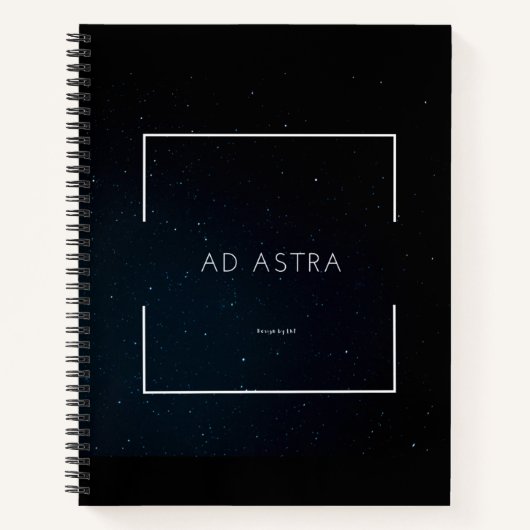 Spiral notebook met Ad Astra Print Notitieboek (Voorkant)
