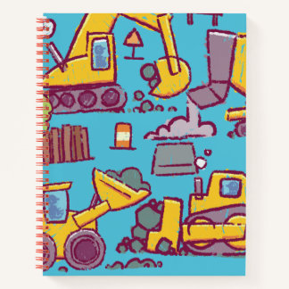 Spiral Notebook met Bouwthema voor Kinderen Notitieboek