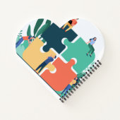 Spiral Notebook met Hartvorm Notitieboek (Achterkant)