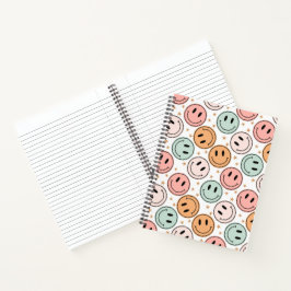 Spiral Notebook met Lachend Gelukkig Gezicht Notitieboek