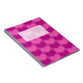 Spiral notebook met leuke roze hartjespatroon notitieboek (Rechterzijde)