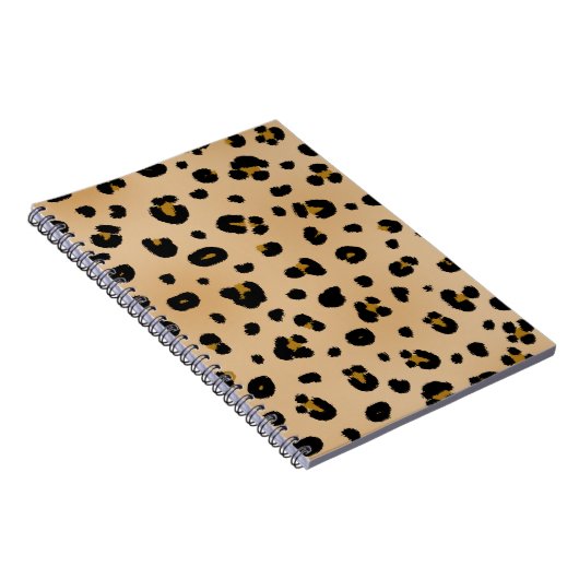 Spiral notebook met luipaard notitieboek (Rechterzijde)