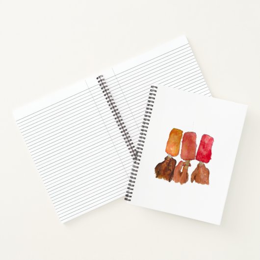 Spiral notebook met "Popsicles" Notitieboek (Binnen)