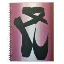 Spiral notebook met slippers