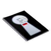 Spiral notebook met wachtwoordbeveiliging notitieboek (Rechterzijde)