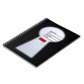 Spiral notebook met wachtwoordbeveiliging notitieboek (Linkerzijde)
