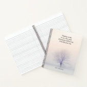 Spiral notebook met winterboomlandschap notitieboek (Binnen)