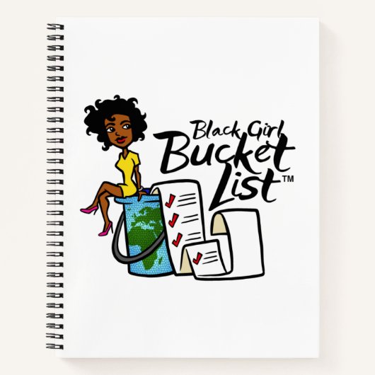 Spiral notebook met zwarte emmer notitieboek (Voorkant)