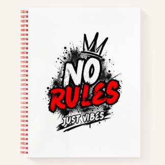 Spiral Notebook 'No Rules Just Vibes' Notitieboek