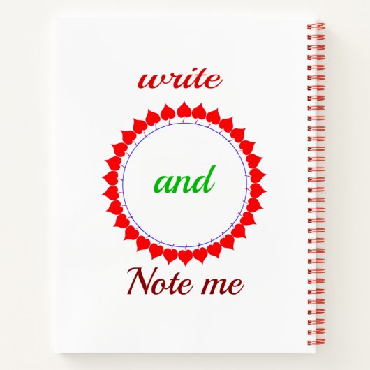 Spiral notebook notitieboek (Achterkant)