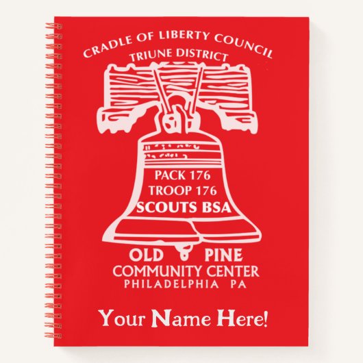 Spiral Notebook - Red (Personalized) Notitieboek (Voorkant)