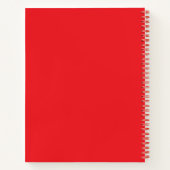 Spiral Notebook - Red (Personalized) Notitieboek (Achterkant)