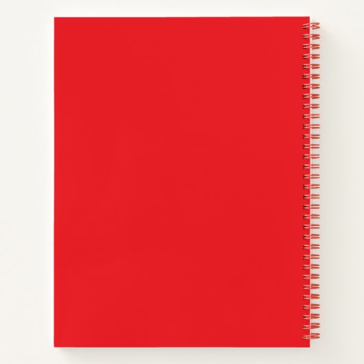 Spiral Notebook - Red (Personalized) Notitieboek (Achterkant)