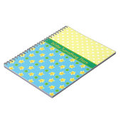 Spiral notebook to Personalize Primroses, Polkas Notitieboek (Linkerzijde)