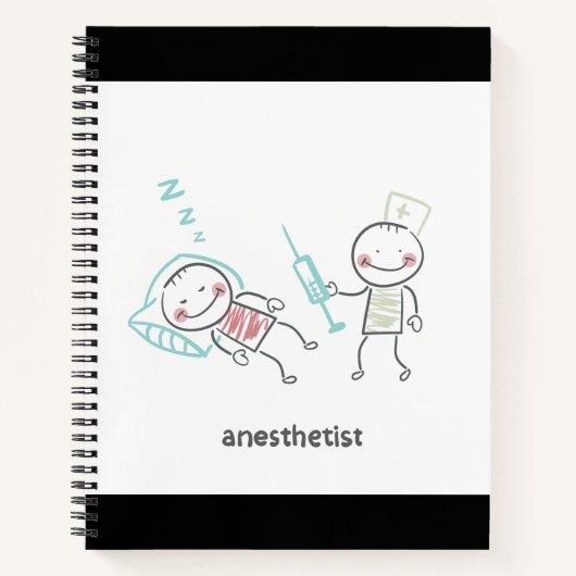 Spiral notebook voor anesthesist notitieboek (Voorkant)