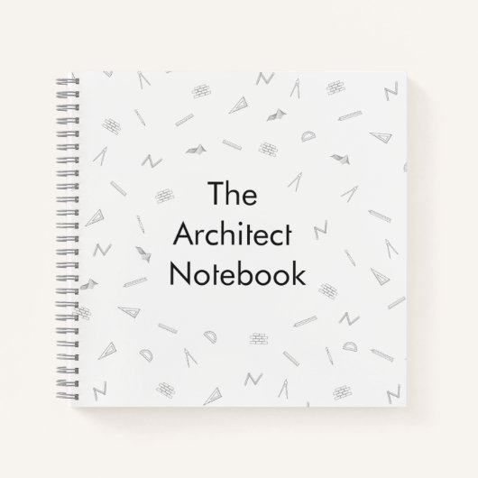 Spiral notebook voor architecten notitieboek (Voorkant)