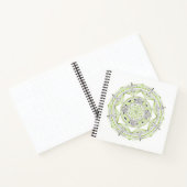 Spiral Notebook w/ Green Mandala Design Notitieboek (Binnen)