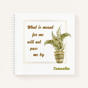 Spiral Notebook Wat Voor Mij Bestemd Is Notitieboek