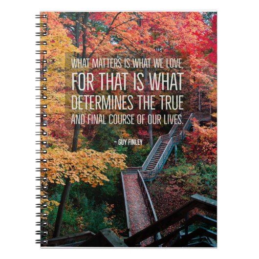 Spiral notebook "What We love" 6,5 x8,75 inch Notitieboek (Voorkant)