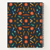 Spiral notebook with a Halloween-themed cover Notitieboek (Achterkant)